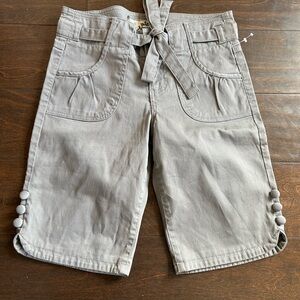 Nori Girls Shorts New Sz 10 Cotton Gray Inseam 9.5” 4125
